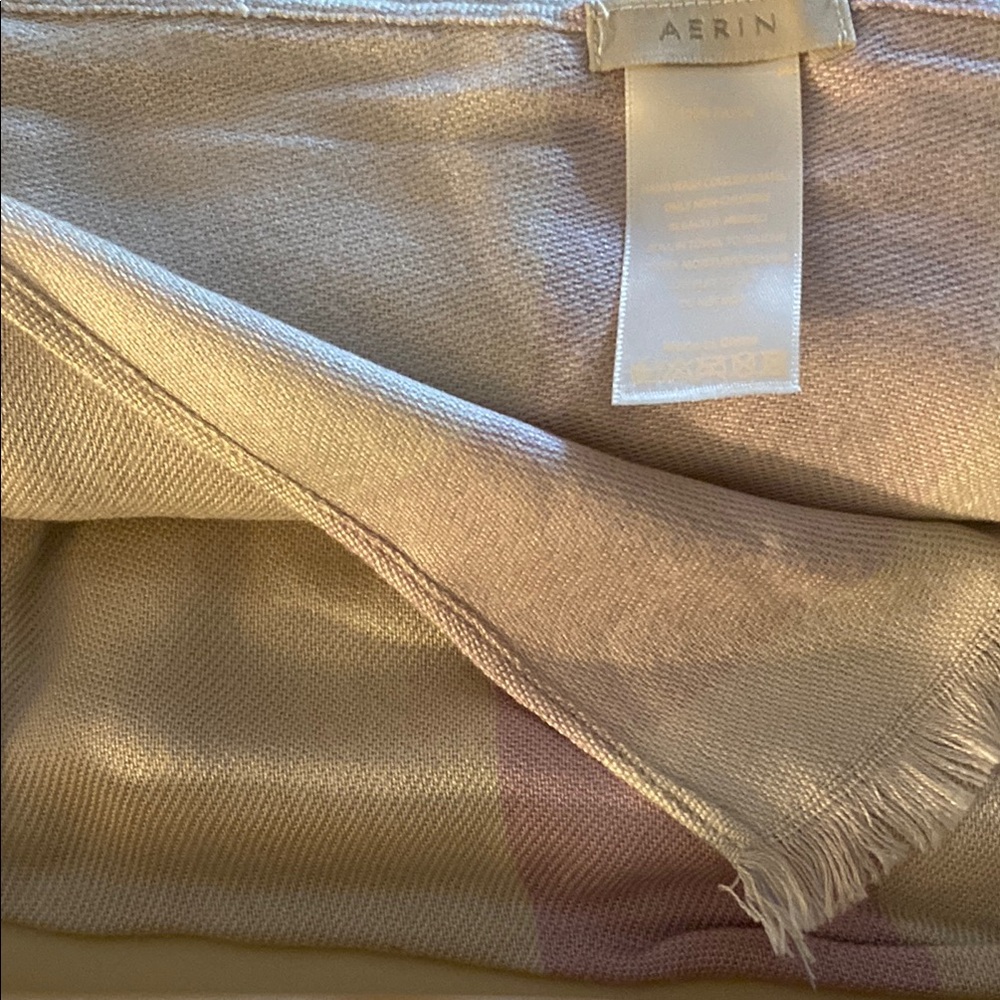 AERIN Soft Beige and Subtle Pink Wrap